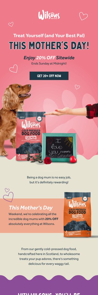 A client flow email designed by Engage Commerce