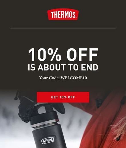 A Thermos welcome email built by Engage Commerce