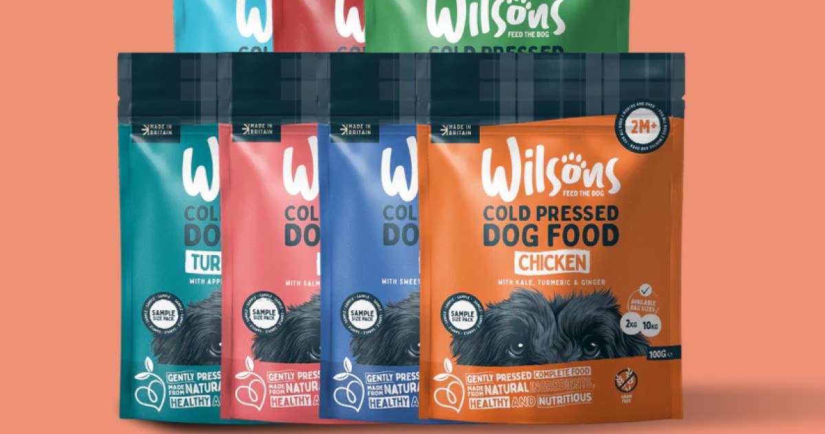 The Wilsons cold pressed dog food range